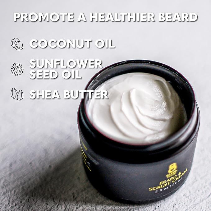 Beard Cream - Moisturizing and Hydrating Shea Beard Butter for Healthier Facial Hair & Skin